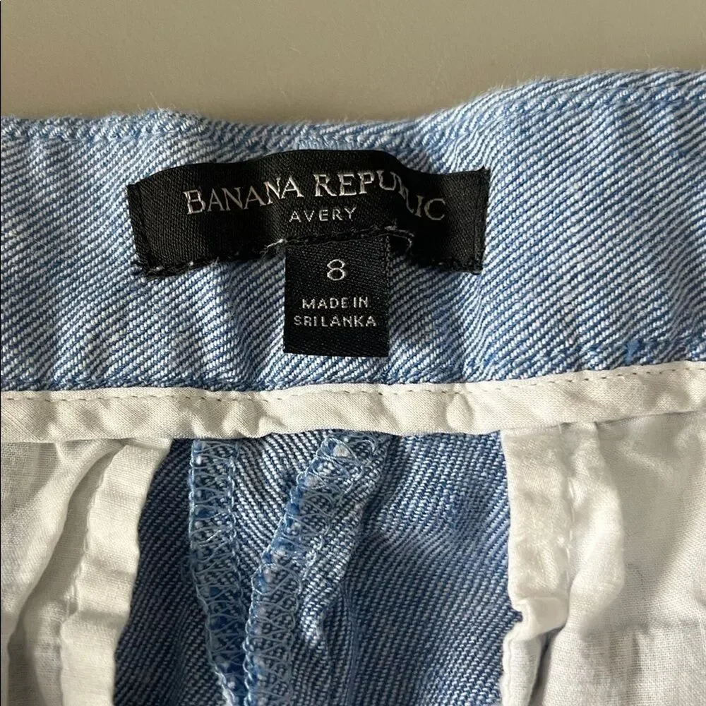 Banana Republic Avery Pant Chambray Size 8